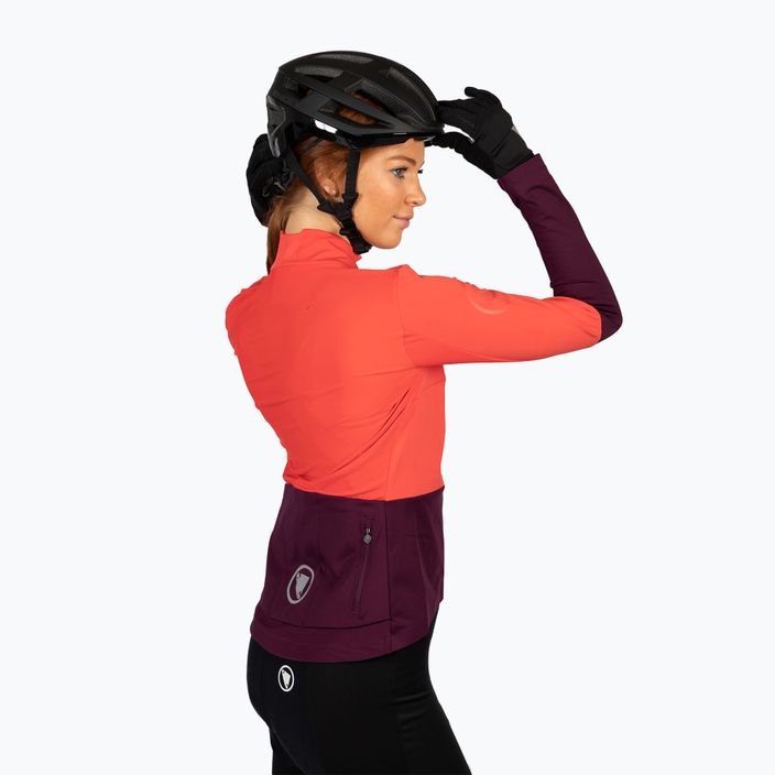 Endura FS260 Jetstream aubergine women's cycling longsleeve 3