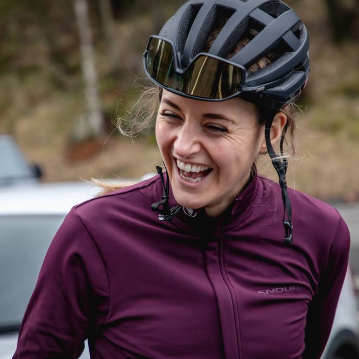 Women's Endura Xtract Roubaix aubergine cycling longsleeve 11