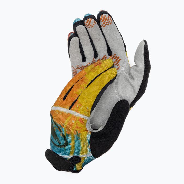 Endura Hummvee mustard children's cycling gloves