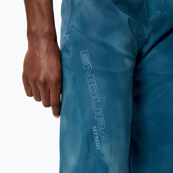 Men's Endura MT500 Burner blue steel cycling trousers 7
