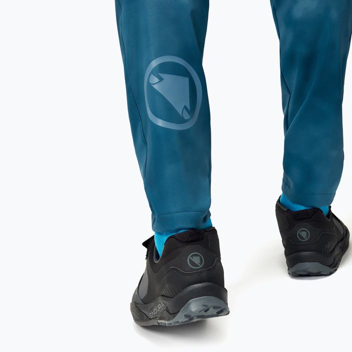 Men's Endura MT500 Burner blue steel cycling trousers 9
