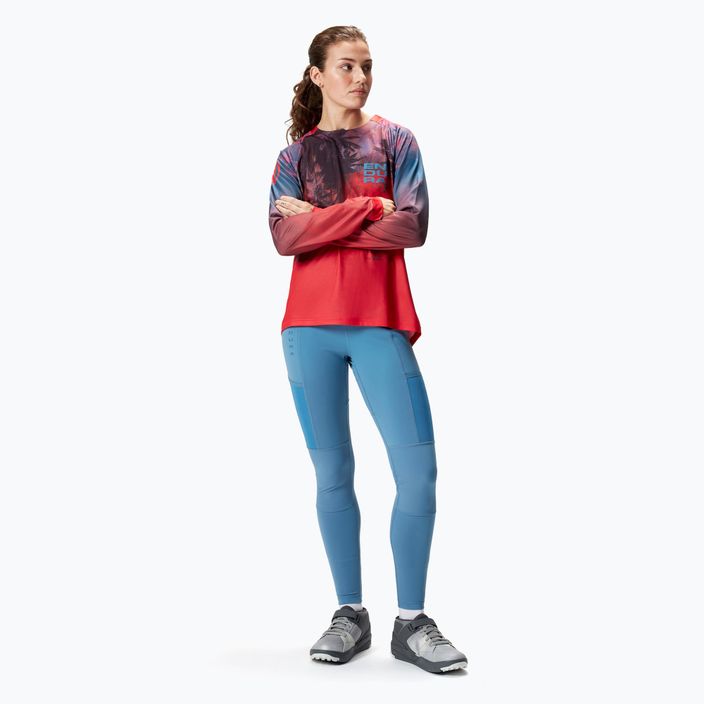 Women's cycling trousers Endura Singletrack blue steel 2