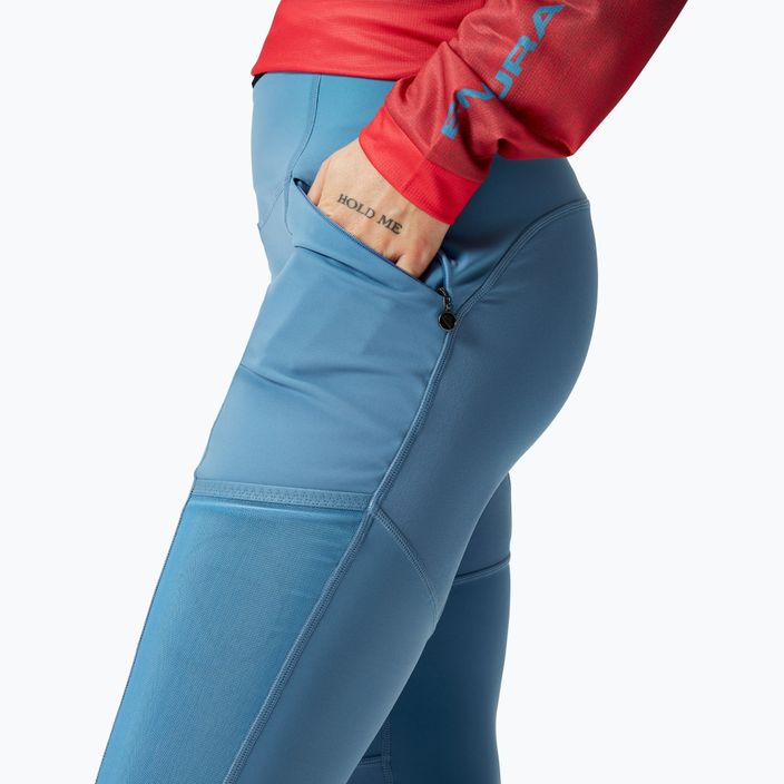 Women's cycling trousers Endura Singletrack blue steel 4