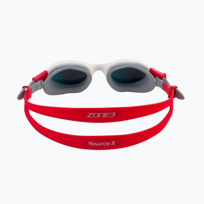ZONE3 Venator-X Swim goggles silver/white/red SA21GOGVE108 5