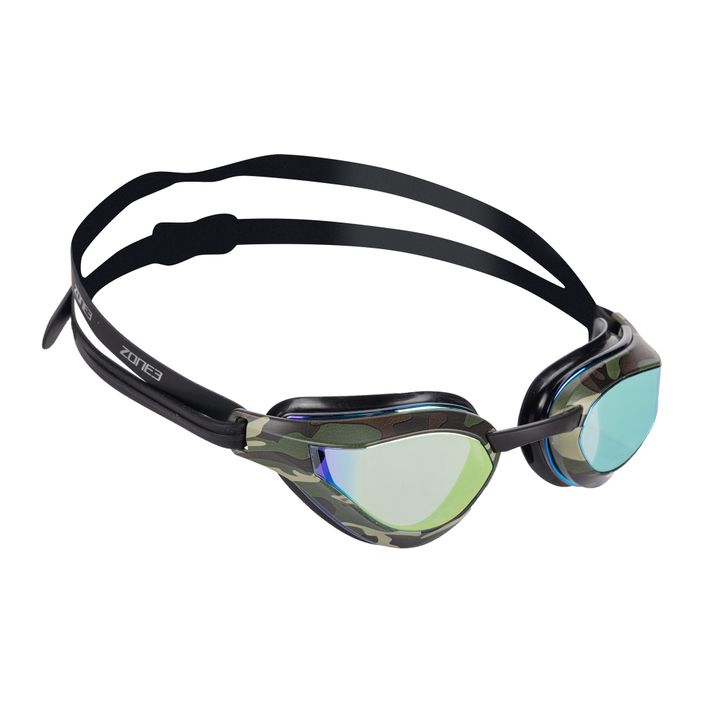 ZONE3 Viper-Speed black/green/camo swimming goggles 2