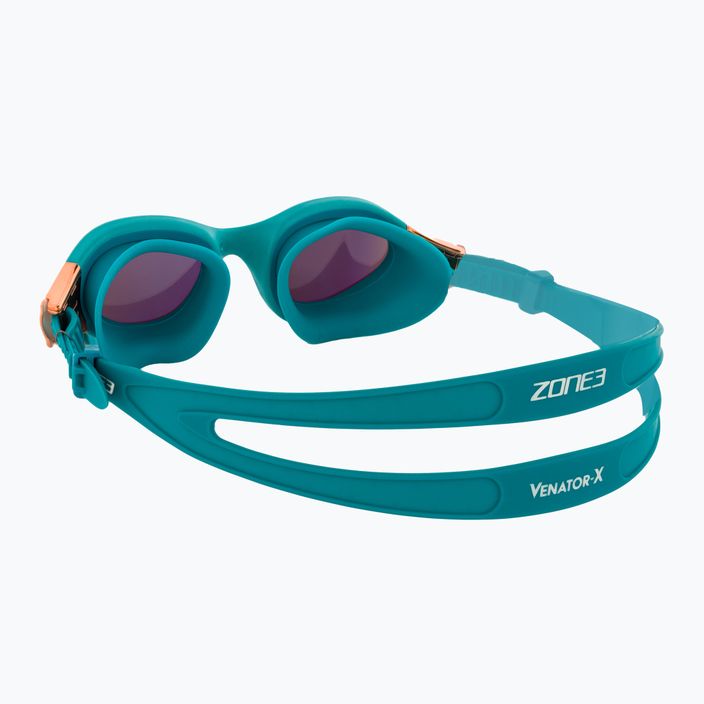 ZONE3 Venator-X Swim goggles teal/cooper 4