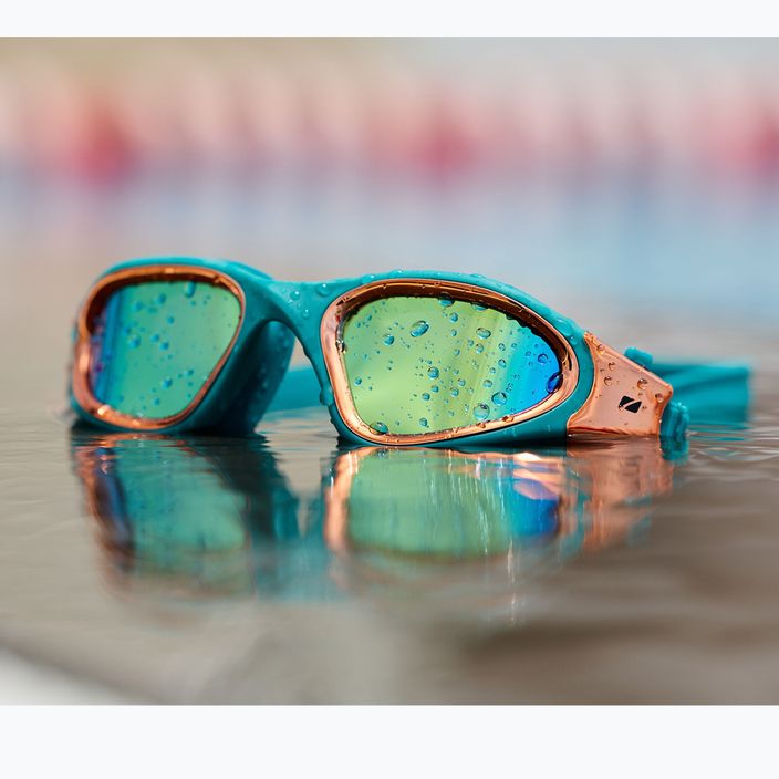 ZONE3 Vapour teal/copper swimming goggles 9