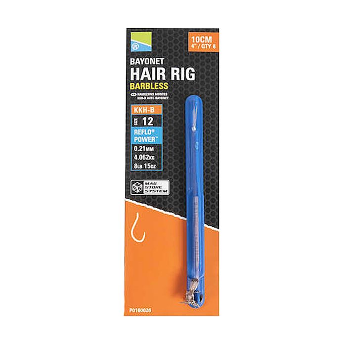 Preston Innovations KKH-B Mag Store Hair Rigs barbless hook + line clear P0160025 methode leader 2