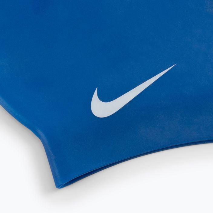 Nike Solid Silicone swimming cap blue 93060-494 2