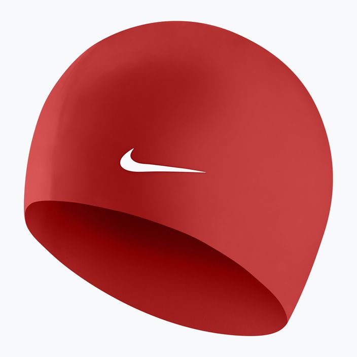Nike Solid Silicone swimming cap red 93060-614 3