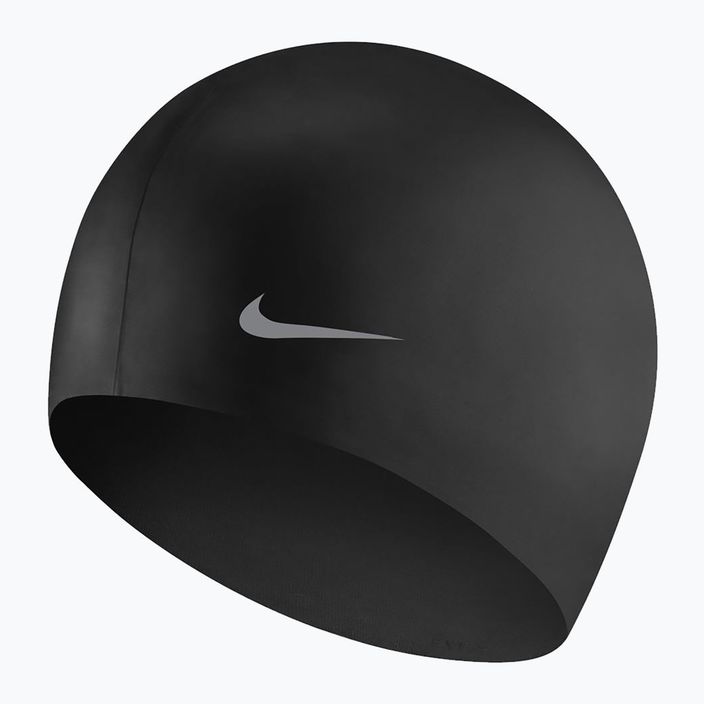 Nike Solid Silicone children's swimming cap black TESS0106-001 3