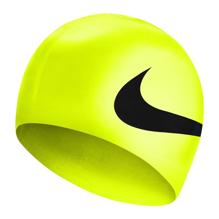 Nike Big Swoosh yellow swimming cap NESS8163-163 2