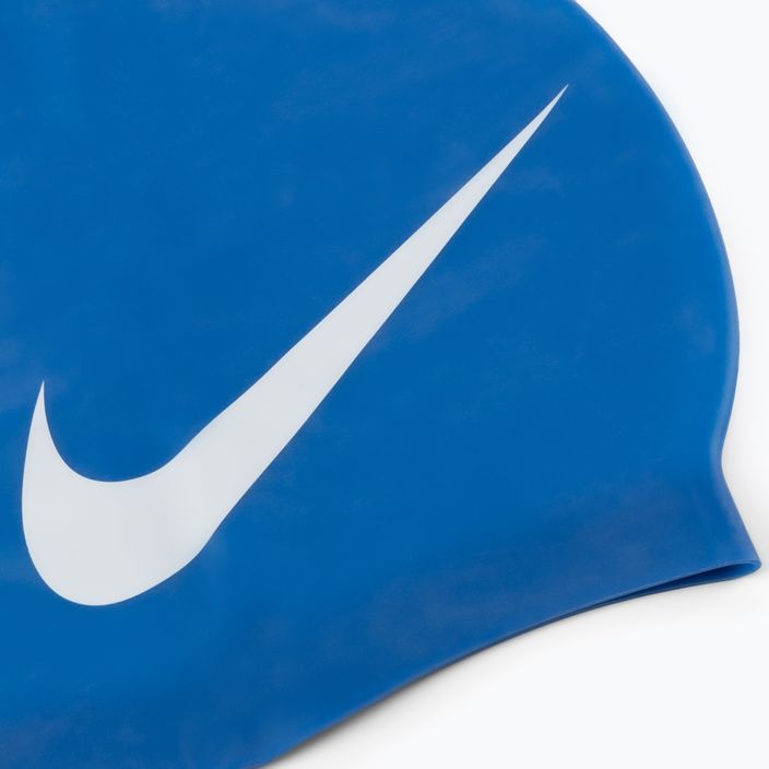 Nike Big Swoosh blue swimming cap NESS8163-494 2