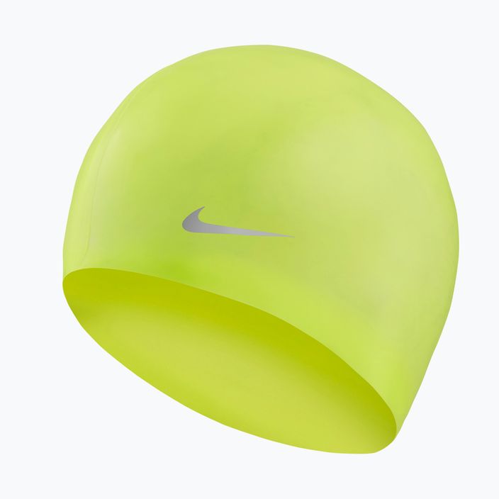 Nike Solid Silicone children's swimming cap yellow TESS0106 3