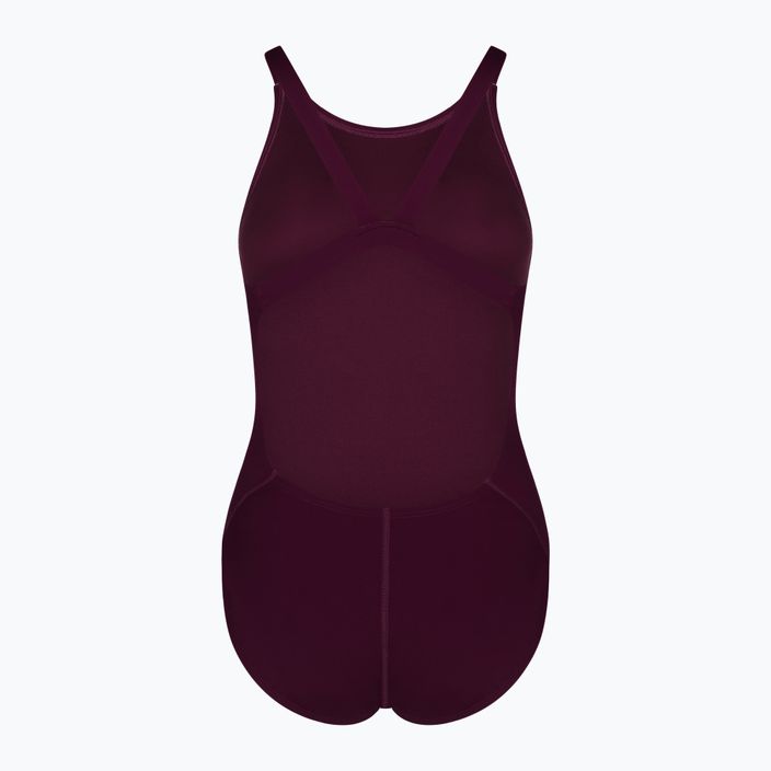 Nike Hydrastrong Solid Fastback women's one-piece swimsuit burgundy NESSA001-614 2
