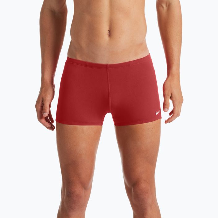 Men's Nike Hydrastrong Solid Square Leg swim boxers red NESSA002-614 7