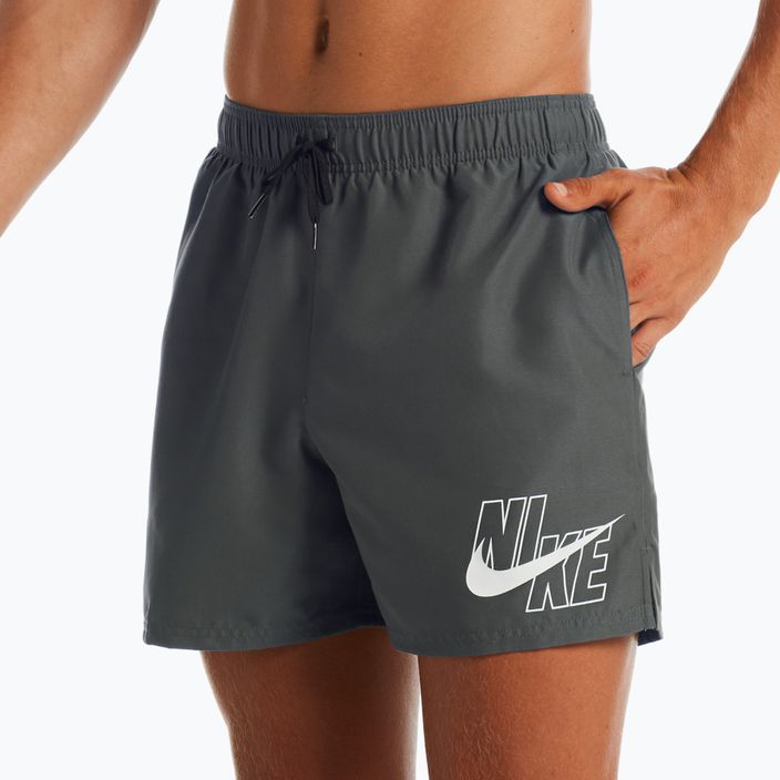 Men's Nike Logo Solid 5" Volley swim shorts grey NESSA566-018 2