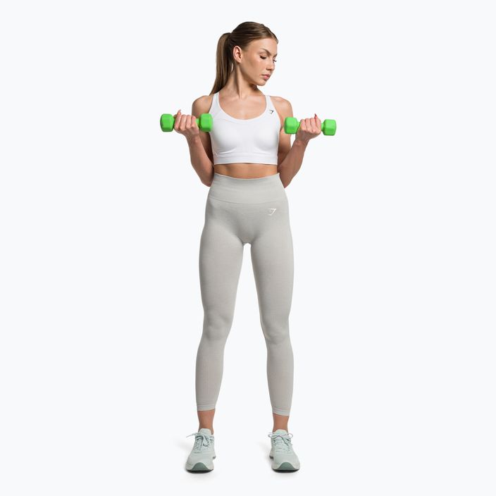 Women's training leggings Gymshark Vital Seamless light grey marl 2