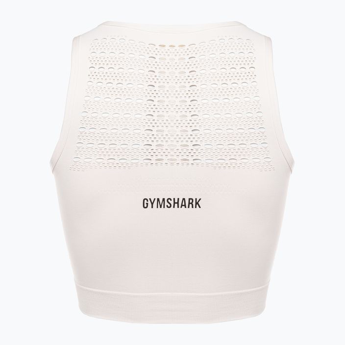 Women's Gymshark Energy Seamless Crop Top cream white 6