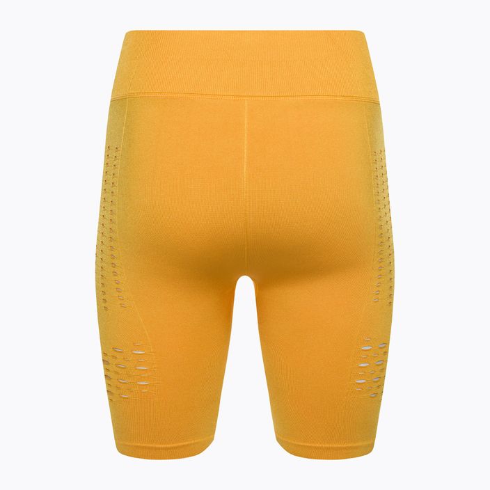 Women's Gymshark Flawless Shine Seamless saffron/yellow training shorts 6