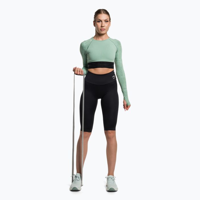 Women's Gymshark Training Cropped leggings black/white 2