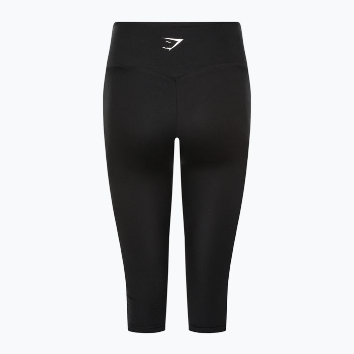 Women's Gymshark Training Cropped leggings black/white 6