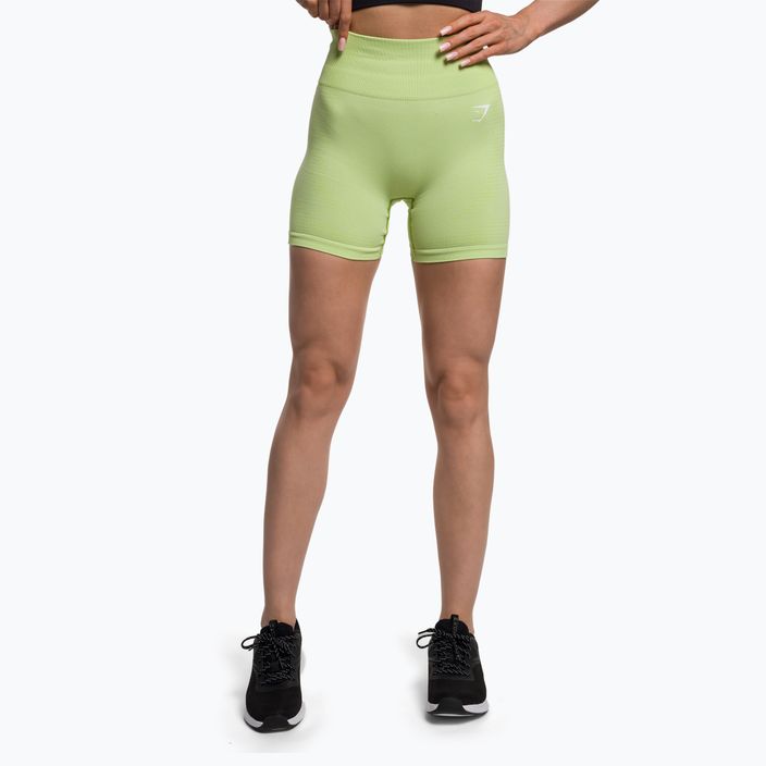 Women's Gymshark Vital Seamless training shorts neon yellow
