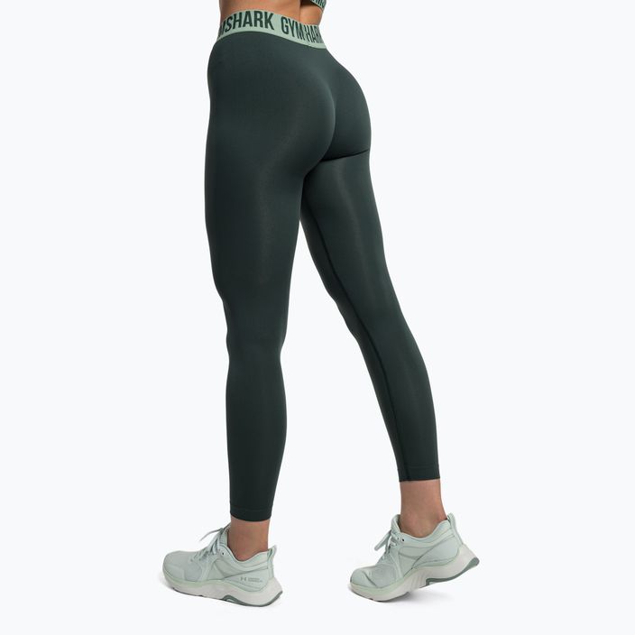 Women's training leggings Gymshark Fit obsidian green 3