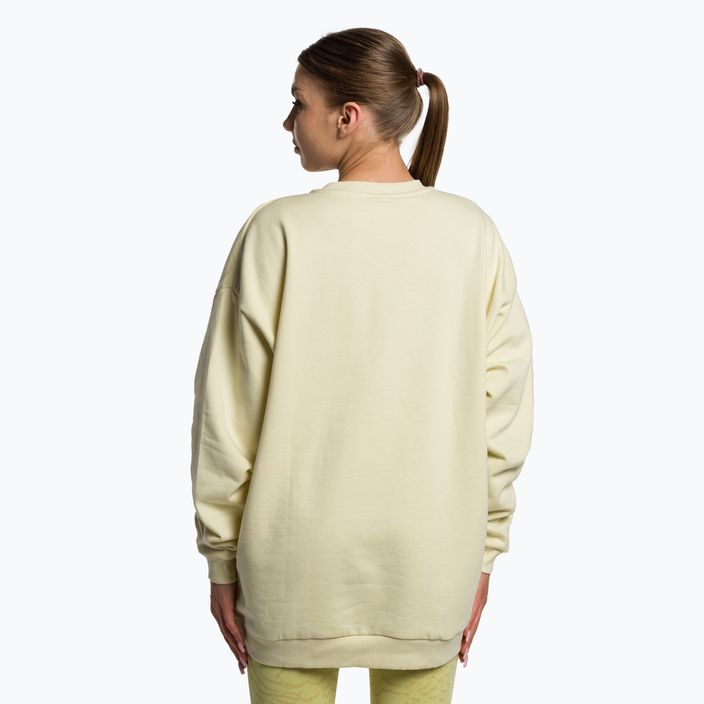 Women's training sweatshirt Gymshark Gfx Gslc Oversized yellow/white 3