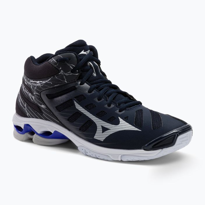 Men's volleyball shoes Mizuno Wave Voltage Mid navy blue V1GA216501