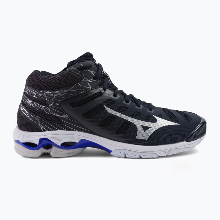 Men's volleyball shoes Mizuno Wave Voltage Mid navy blue V1GA216501 2