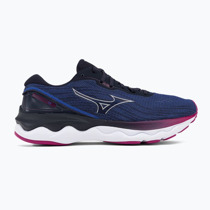 Men's running shoes Mizuno Wave Skyrise 3 navy blue J1GD220904 2