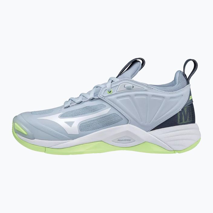 Men's volleyball shoes Mizuno Wave Momentum 2 heather/white/neo lime 11