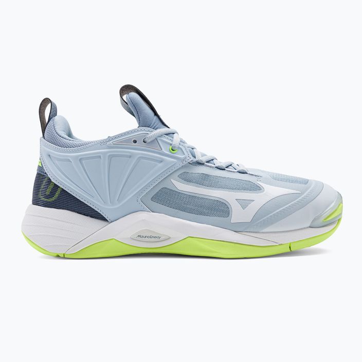 Men's volleyball shoes Mizuno Wave Momentum 2 heather/white/neo lime 2