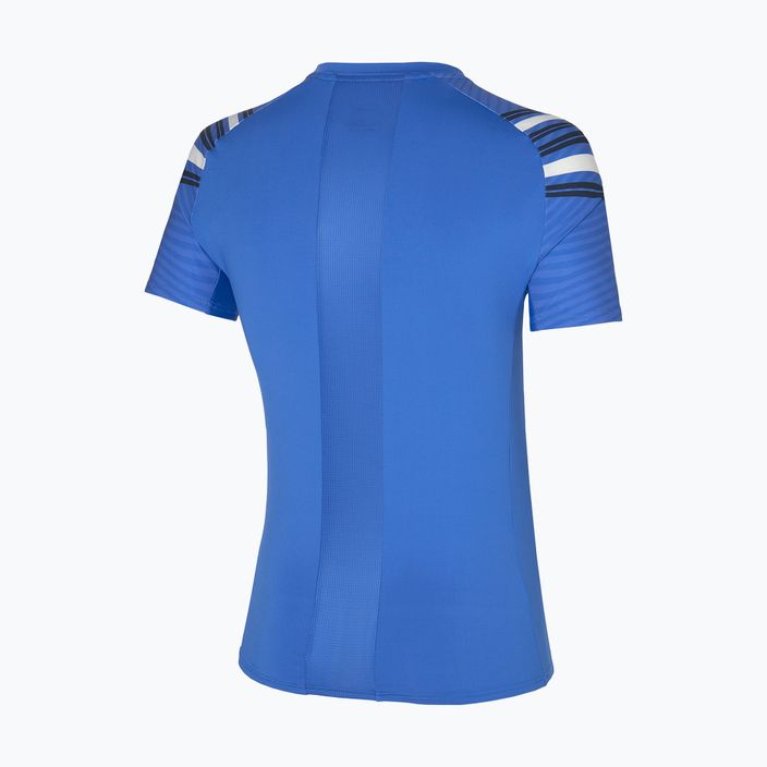 Men's tennis shirt Mizuno Shadow Tee blue 62GA260028 2