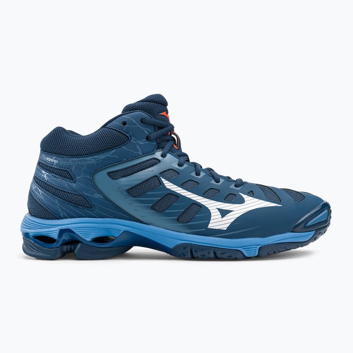 Men's volleyball shoes Mizuno Wave Voltage Mid navy blue V1GA216521 2