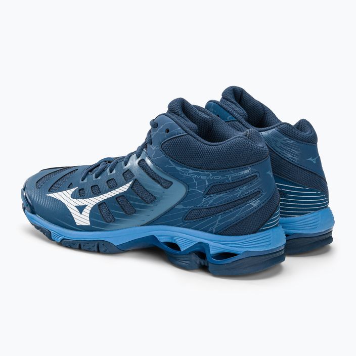 Men's volleyball shoes Mizuno Wave Voltage Mid navy blue V1GA216521 4