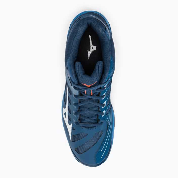 Men's volleyball shoes Mizuno Wave Voltage Mid navy blue V1GA216521 7
