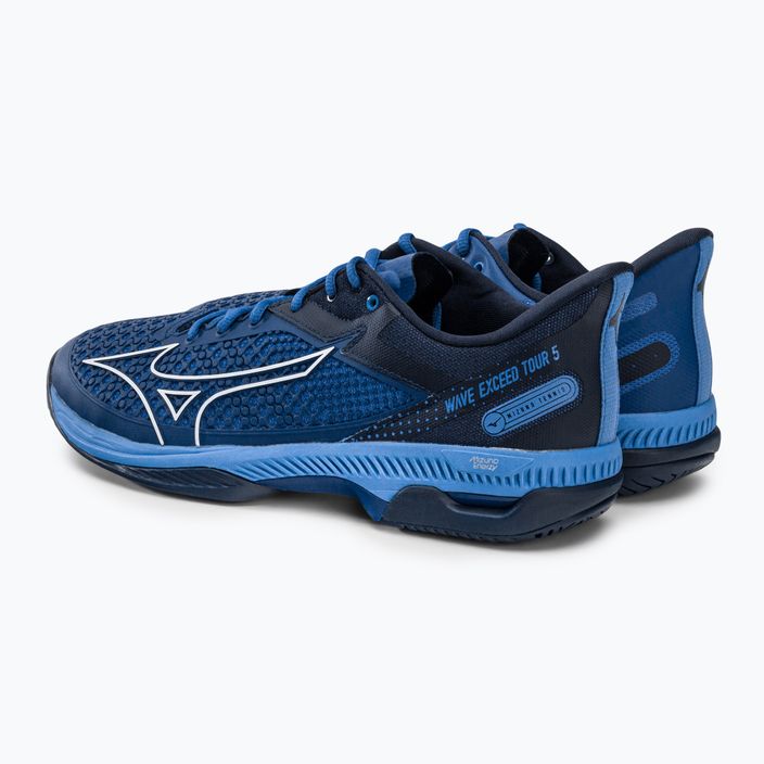 Men's tennis shoes Mizuno Wave Exceed Tour 5 AC navy blue 61GA227026 3