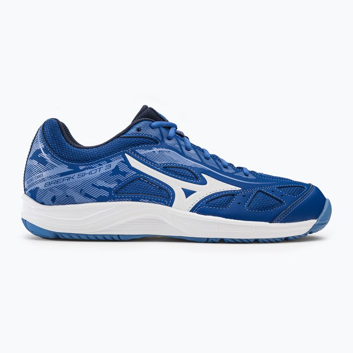 Men's tennis shoes Mizuno Breakshot 3 AC navy blue 61GA214026 2