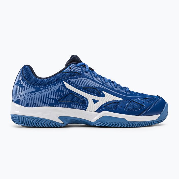 Men's tennis shoes Mizuno Breakshot 3 CC navy blue 61GC212526 2