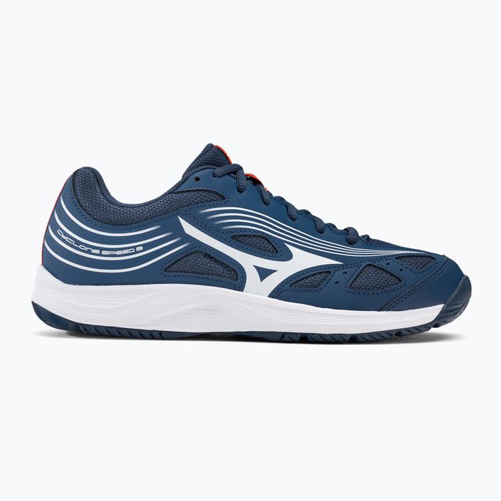 Mizuno Cyclone Speed 3 volleyball shoes blue and white V1GA218021 2