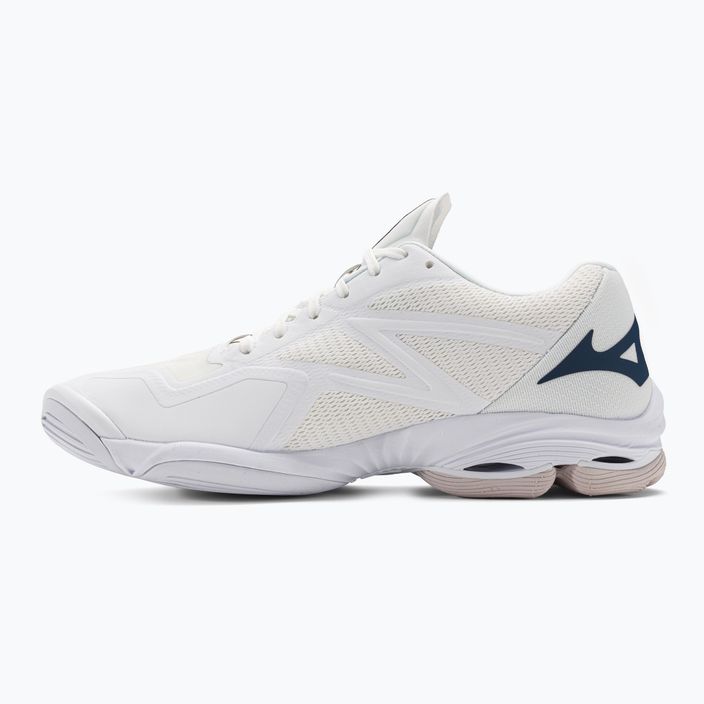 Men's volleyball shoes Mizuno Wave Lightning Z7 undyed white/moonlit ocean/peace blue 3