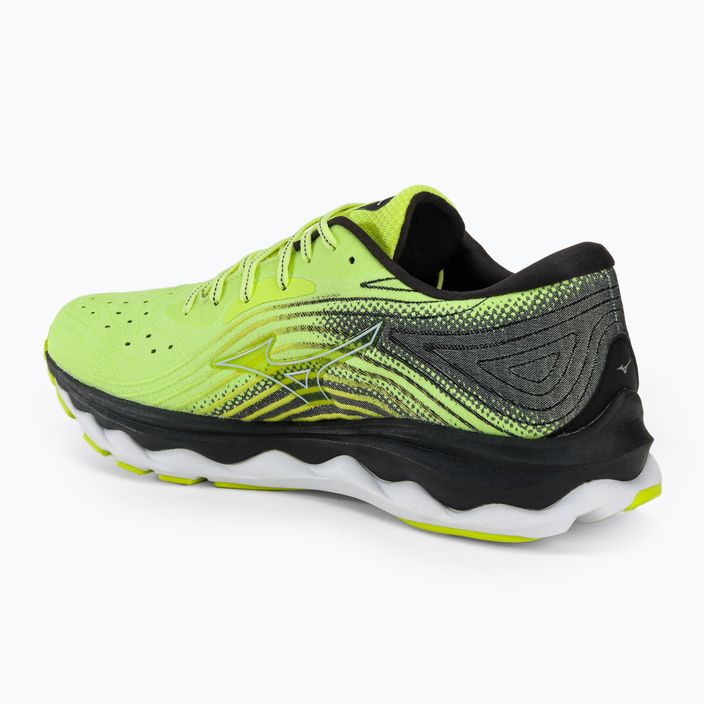 Men's running shoes Mizuno Wave Sky 6 neo lime skywriting/black 3