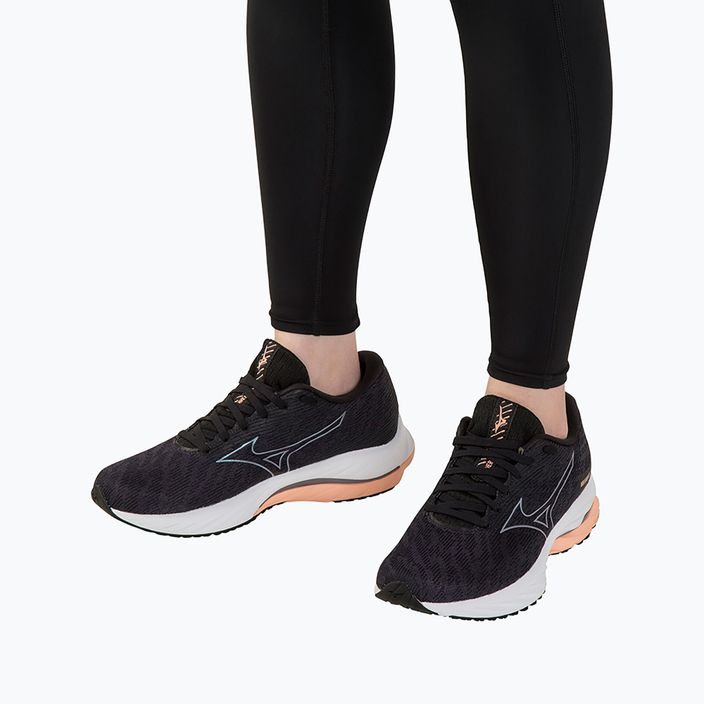 Women's running shoes Mizuno Wave Rider 26 odyssey gray/quicksilver/salmon 3