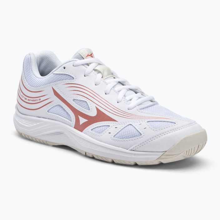 Women's volleyball shoes Mizuno Cyclone Speed 3 white/pink V1GC2180K36_36.0/3.5