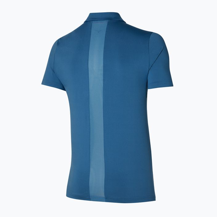 Men's running shirt Mizuno Shadow Polo blue 62GAA00417 2