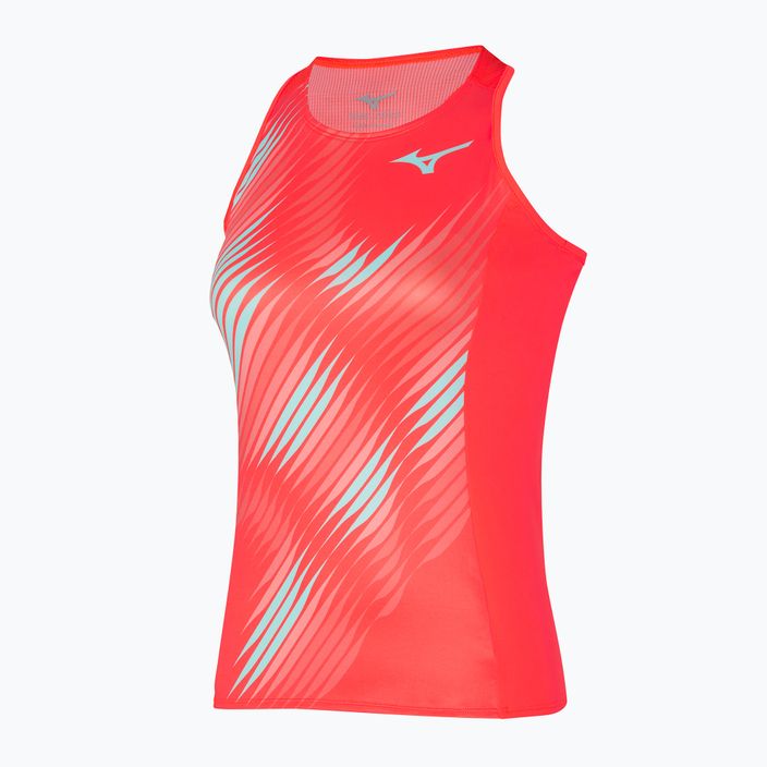 Women's running tank top Mizuno Printed Fierry Coral 62GAA20253