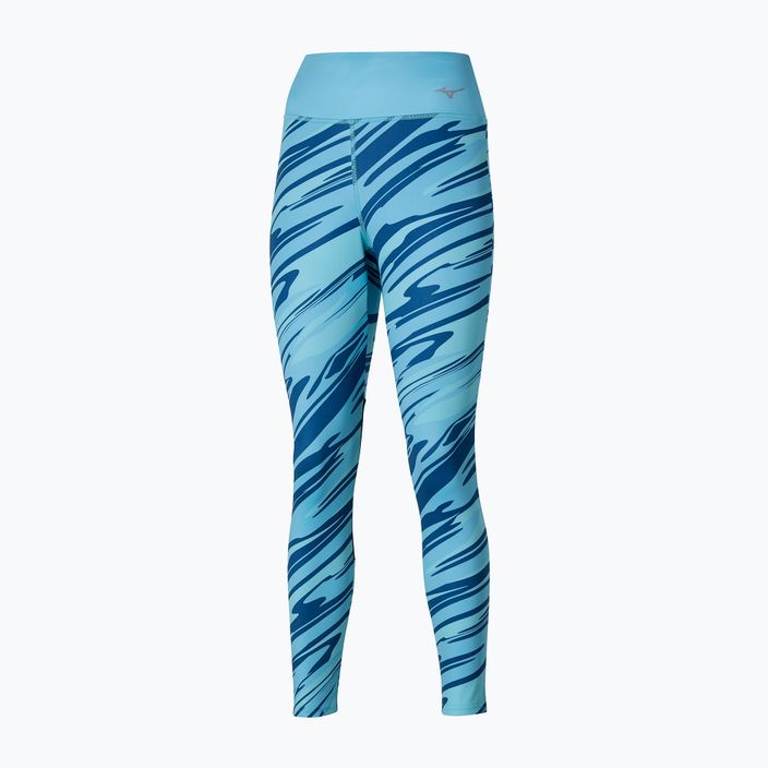 Women's running leggings Mizuno 7/8 Printed maui blue