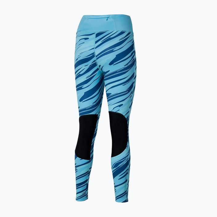 Women's running leggings Mizuno 7/8 Printed maui blue 2